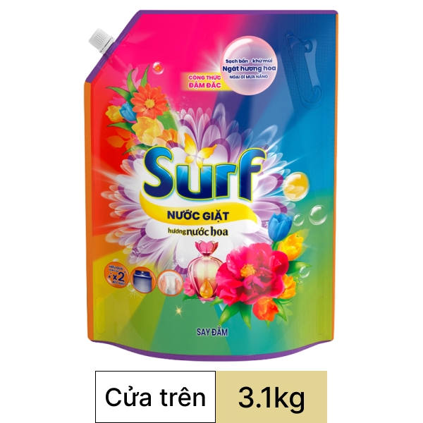 Nước giặt Surf hương nước hoa túi 3.1kg