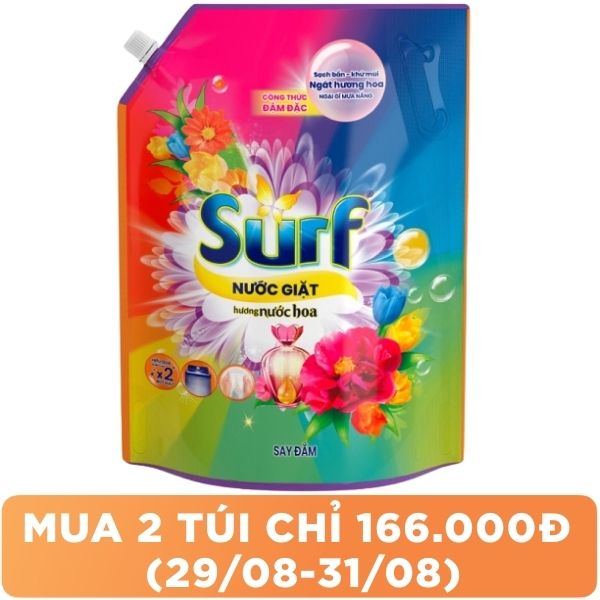 Nước giặt Surf hương nước hoa túi 3.1kg