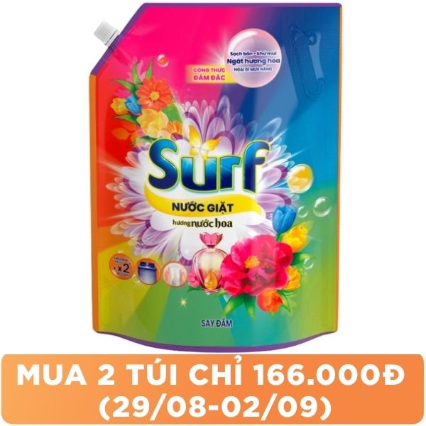 Nước giặt Surf hương nước hoa túi 3.1kg