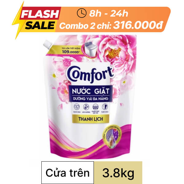 Nước giặt Comfort hương thanh lịch 3.8kg