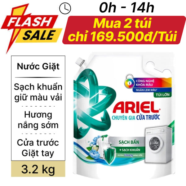 Nước giặt Ariel hương Downy nắng sớm 3.2kg