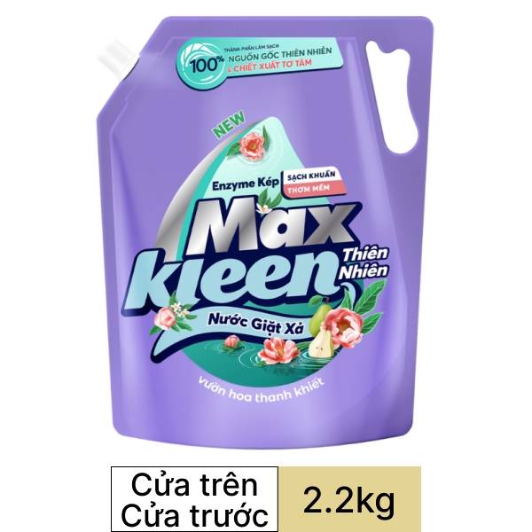 Nước giặt xả MaxKleen hương thiên nhiên 2.2kg