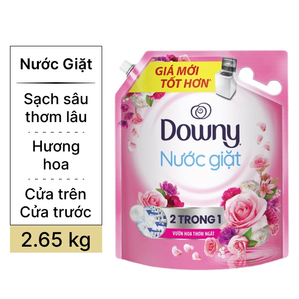 Nước giặt Downy vườn hoa thơm ngát 2.65kg