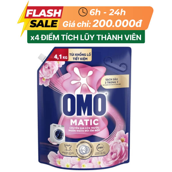 Nước giặt OMO ngăn mùi ẩm mốc 4.1kg