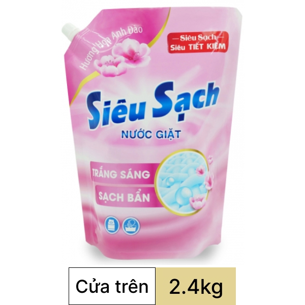 Nước giặt Lix hoa anh đào 2.4kg