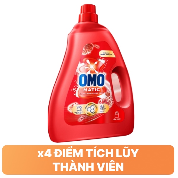 Nước giặt OMO sạch thơm vượt trội 2.7kg
