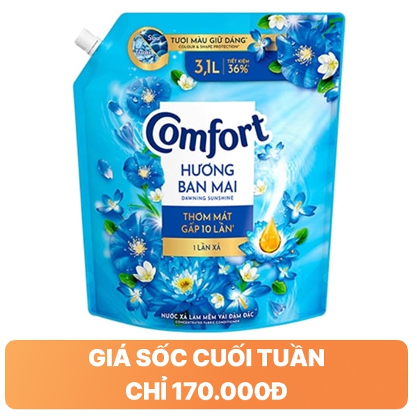 Nước xả Comfort ban mai 3.1 lít