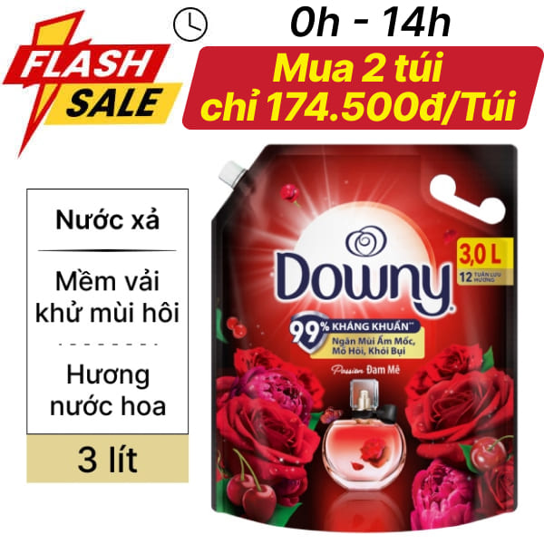 Nước xả Downy đam mê 3 lít