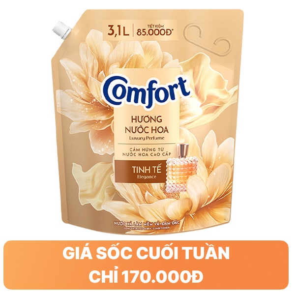 Nước xả Comfort tinh tế 3.1 lít