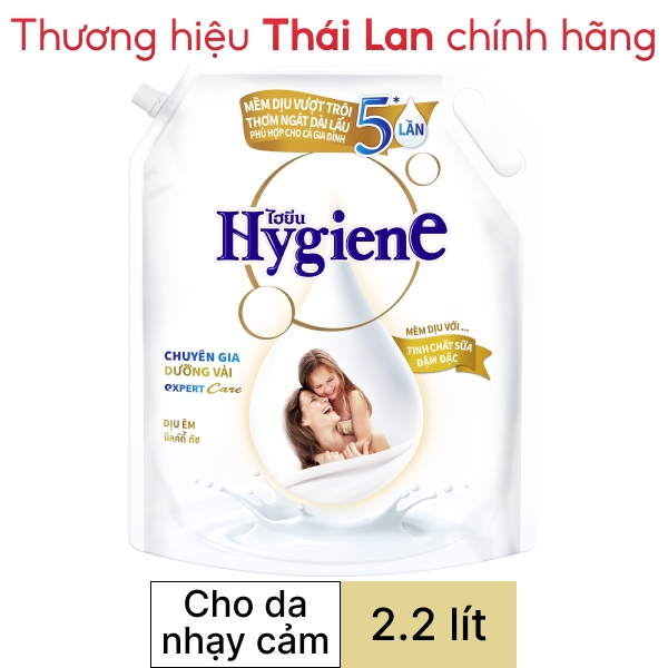 Nước xả Hygiene dịu êm 2.2 lít