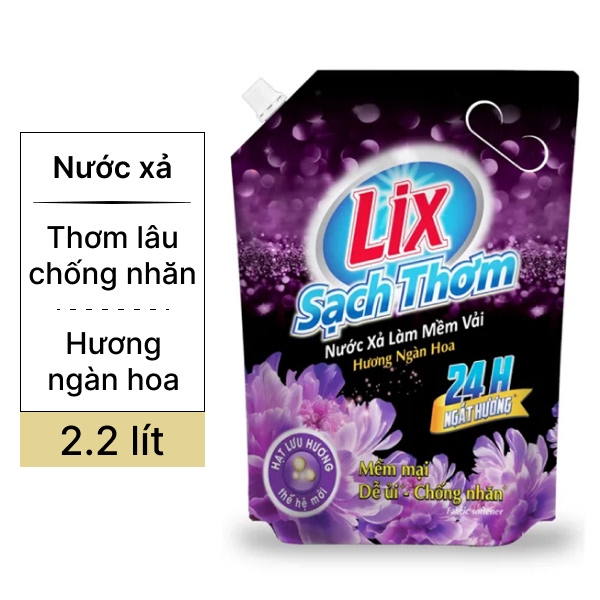 Nước xả Lix hương ngàn hoa 2.2 lít