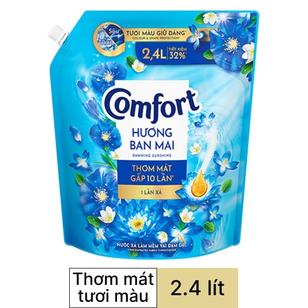 Nước xả vải Comfort hương ban mai 2.4 lít
