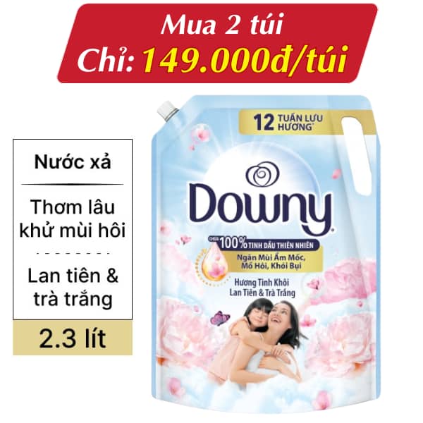Nước xả Downy tinh khôi 2.3 lít