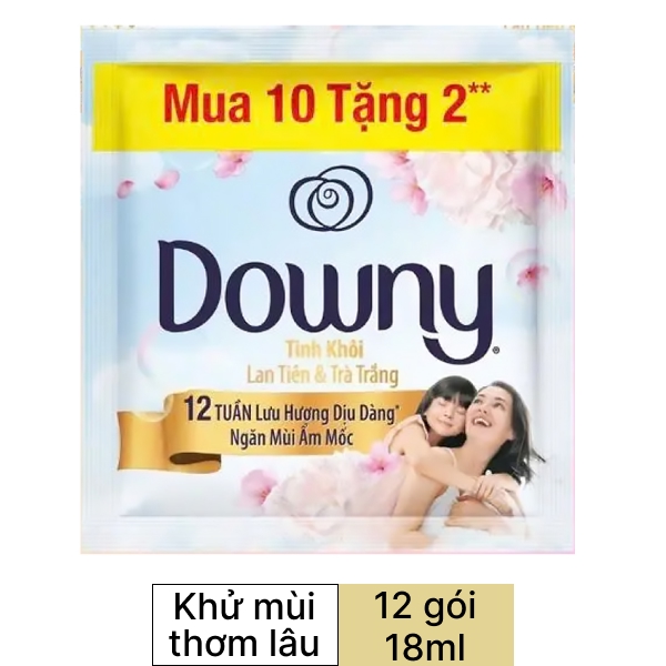 12 gói nước xả Downy tinh khôi 18ml