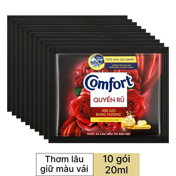 10 gói nước xả Comfort quyến rũ 20ml