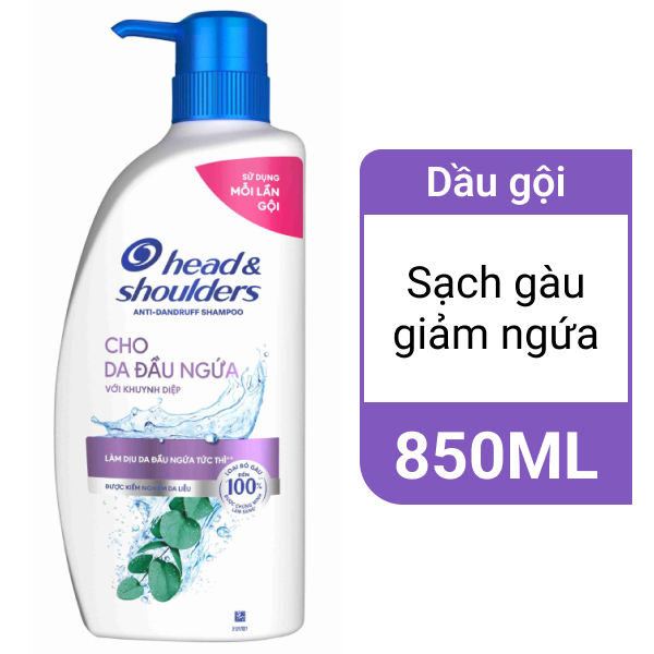 Dầu gội Head & Shoulders cho da đầu ngứa 850ml