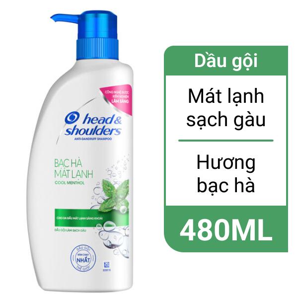 Dầu gội Head & Shoulders bạc hà làm sạch gàu 480ml