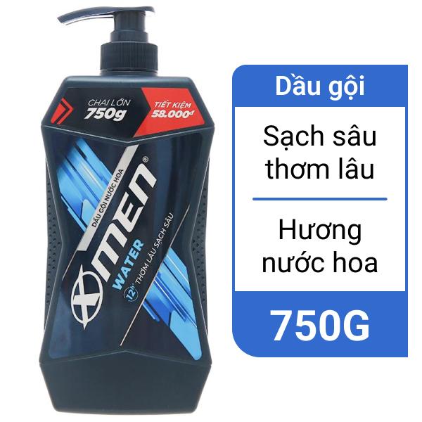 Dầu gội X-Men Water thơm lâu sạch sâu 750g