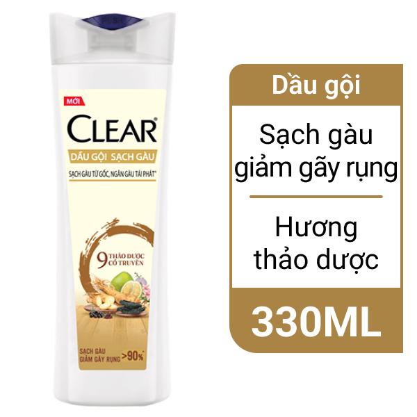 Dầu gội Clear 9 thảo dược cổ truyền 330ml