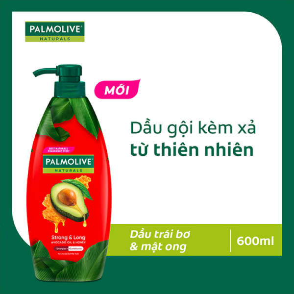 Dầu gội xả Palmolive dài mượt chắc khỏe 600ml