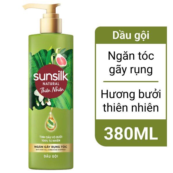 Dầu gội Sunsilk Natural ngăn tóc gãy rụng 380ml