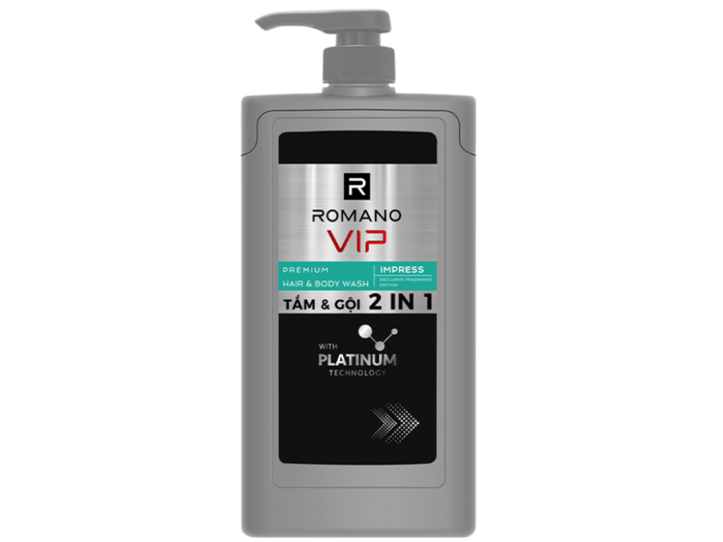 Tắm gội 2 trong 1 Romano Vip Impress 650g tại Bách hóa XANH