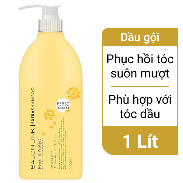 Dầu gội Salon Link chiết xuất hoa mộc vàng 1 lít