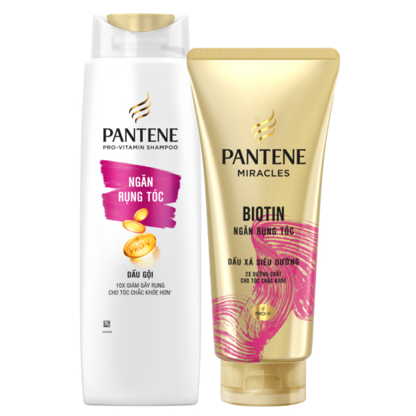Dầu gội và dầu xả Pantene ngăn rụng tóc 300ml
