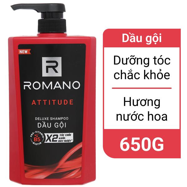 Dầu gội hương nước hoa Romano Attitude tóc chắc khoẻ 650g
