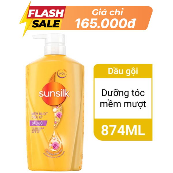 Dầu gội Sunsilk mềm mượt diệu kỳ 874ml