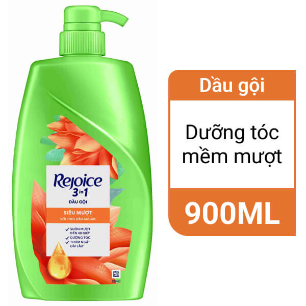 Dầu gội Rejoice siêu mềm mượt 900ml