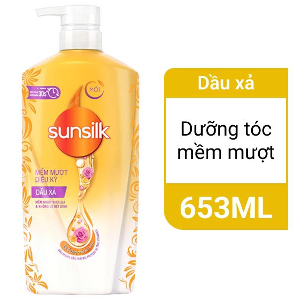 Dầu xả Sunsilk mềm mượt diệu kỳ 653ml