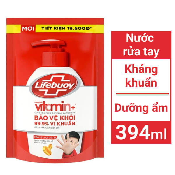Nước rửa tay Lifebuoy bảo vệ vượt trội 394ml