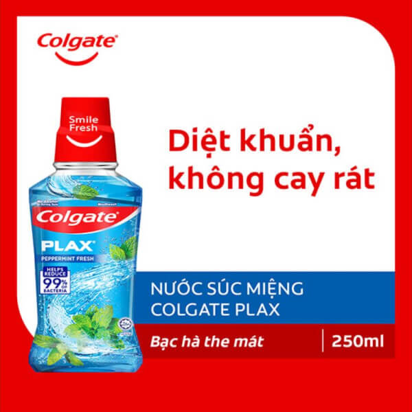 Nước súc miệng Colgate Plax bạc hà 250ml