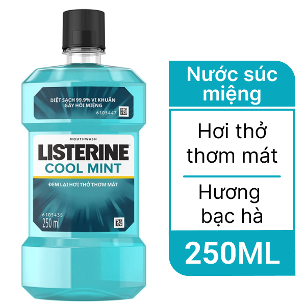 Nước súc miệng Listerine bạc hà 250ml