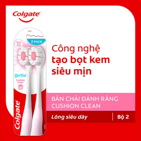 2 bàn chải đánh răng Colgate Cushion Clean