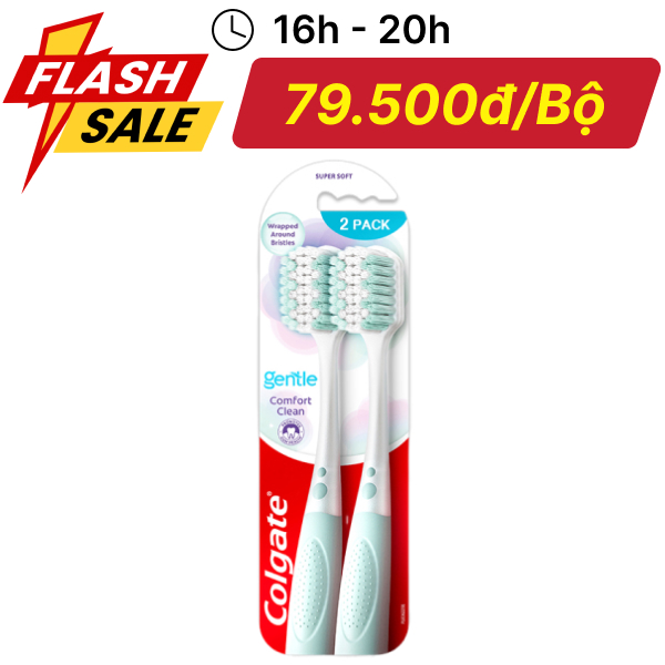 2 bàn chải Colgate Gentle Comfort Clean