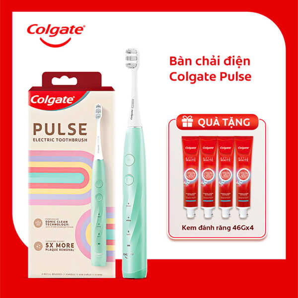 [Bộ quà tặng]Bàn chải điện Colgate Pulse công nghệ sóng âm