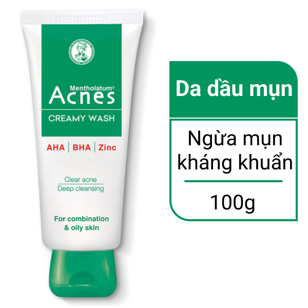 Kem rửa mặt Acnes ngừa mụn 100g