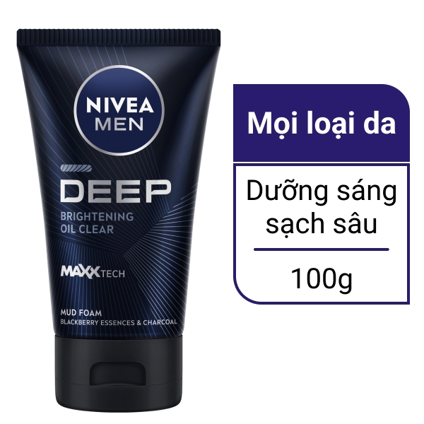 Sữa rửa mặt Nivea Men dưỡng sáng da 100g
