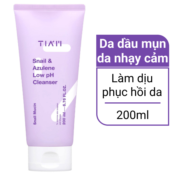 Sữa rửa mặt Tia'm làm dịu phục hồi da 200ml
