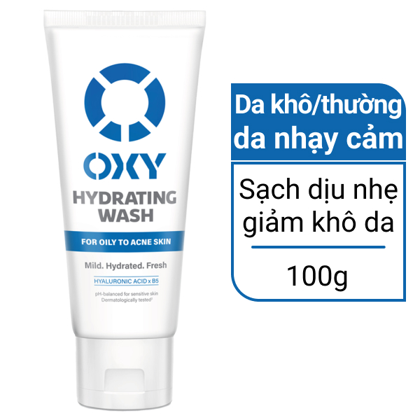 Gel rửa mặt Oxy giảm khô căng 100g