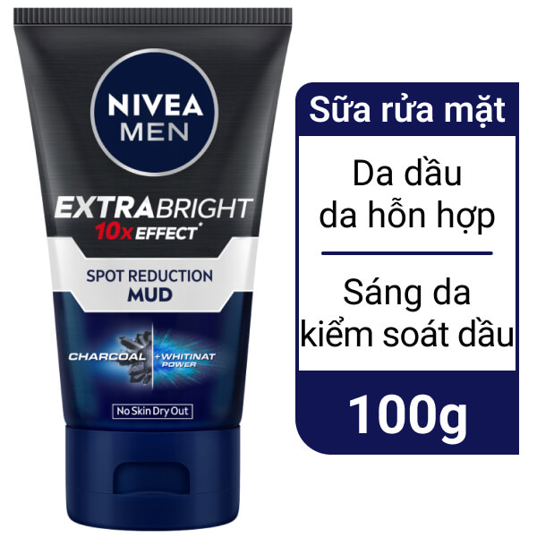 Sữa rửa mặt Nivea Men kiểm soát dầu 100g