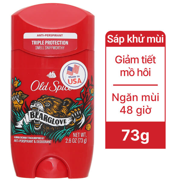Sáp khử mùi Old Spice Bearglove Anti-Perspirant Deodorant 73g