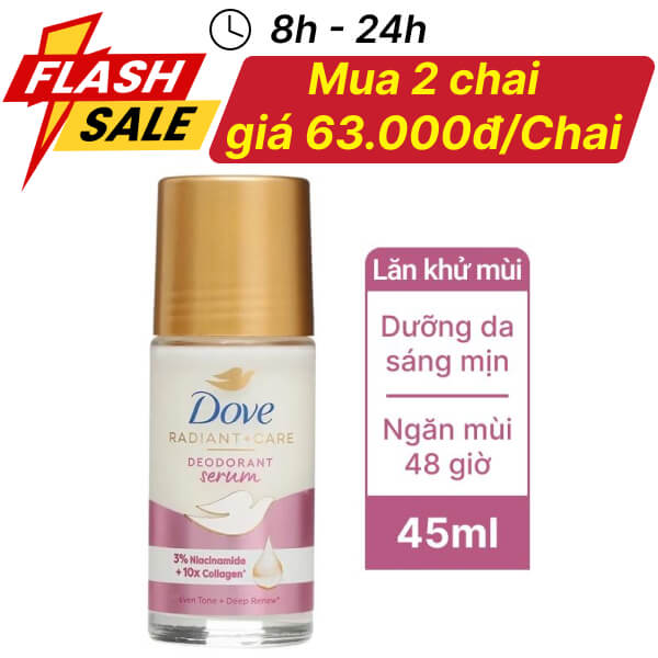Lăn khử mùi Dove Serum Collagen 45ml
