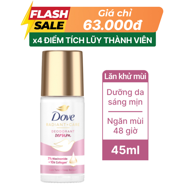 Lăn khử mùi Dove Serum Collagen 45ml
