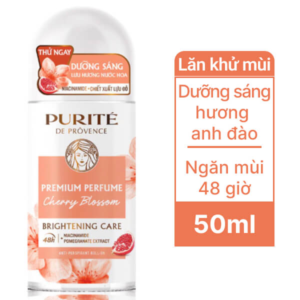 Lăn khử mùi Purité hương hoa đào 50ml