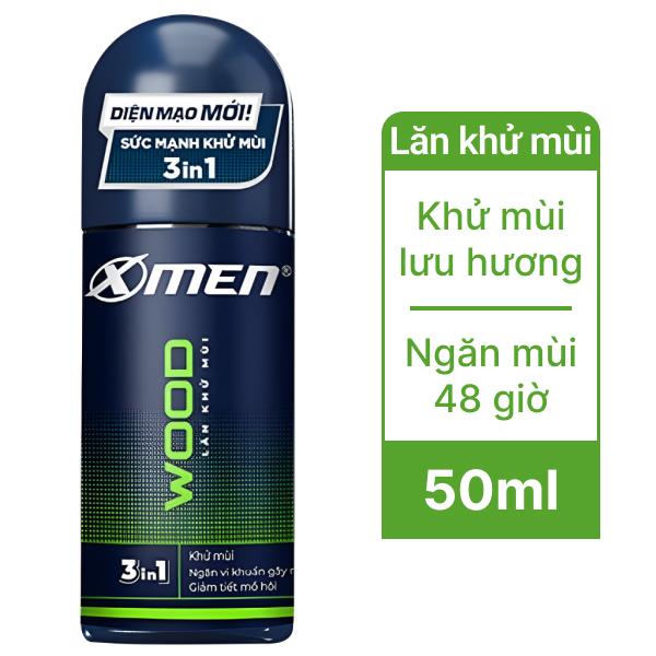 Lăn khử mùi X-Men Wood Sport thơm lâu 50ml