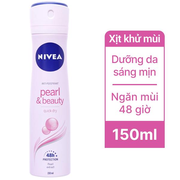 Xịt ngăn mùi Nivea Pearl & Beauty ngọc trai đẹp quyến rũ 150ml