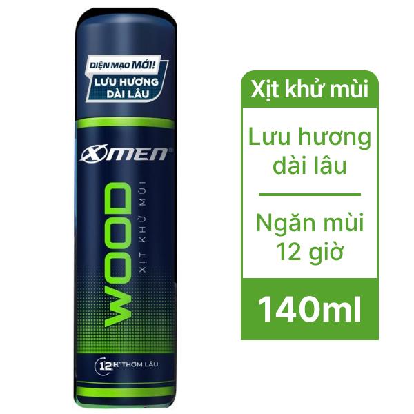 Xịt khử mùi X-Men Wood Sport 140ml